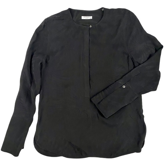 EQUIPMENT Jacquard Silk Bell Sleeve Blouse - Picture 12 of 12